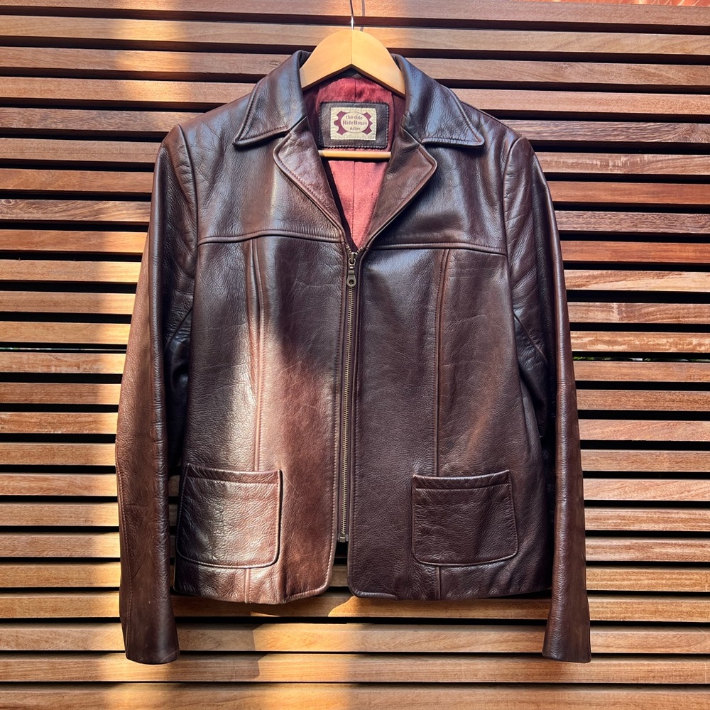 Vintage Olde Hide House Womens Leather jacket.